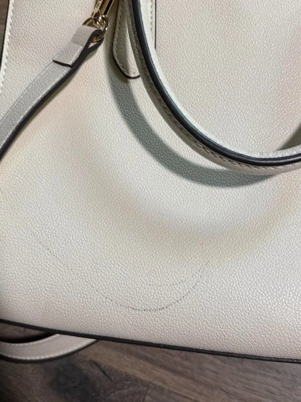 Nine West White Leather Handbag
